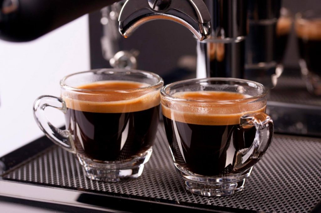 Thành phần cà phê Espresso gồm hai lớp đẹp mắt