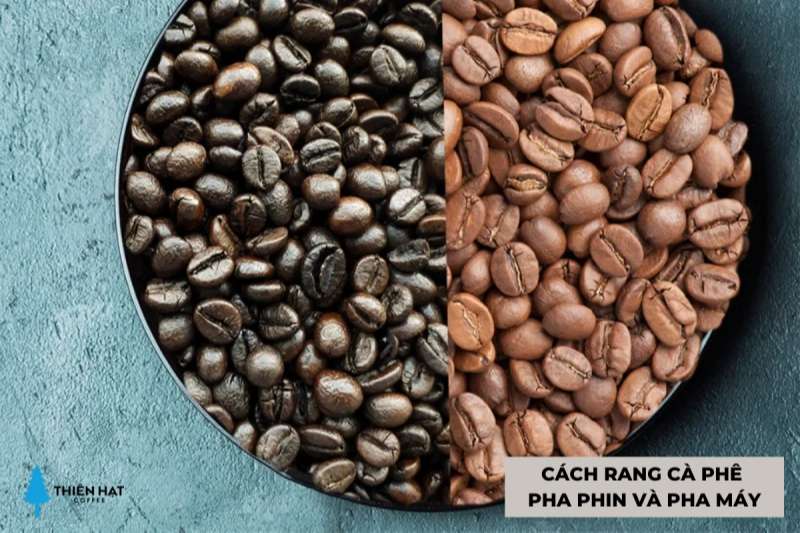 Cách rang cà phê pha phin và pha máy